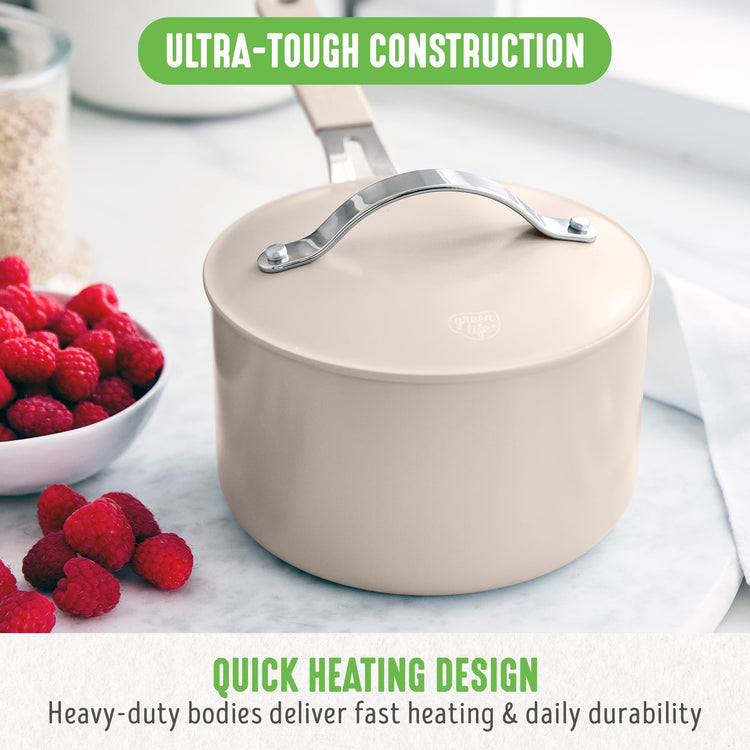 2 Quart Nonstick Saucepan with Lid