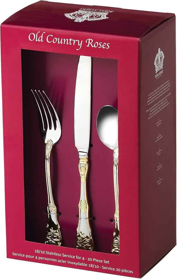 Royal Albert Old Country Roses 20-Piece Flatware Set