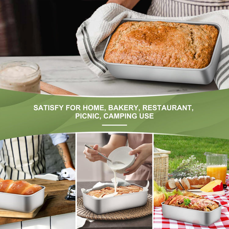 Loaf Pan 9 x 5 Inch Stainless Steel Bread Pan (12 Count)