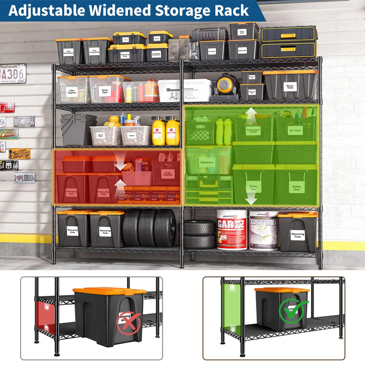 70" W Storage Shelves