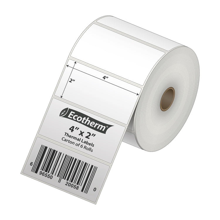 4" x 2" Thermal Labels (7500 Count)