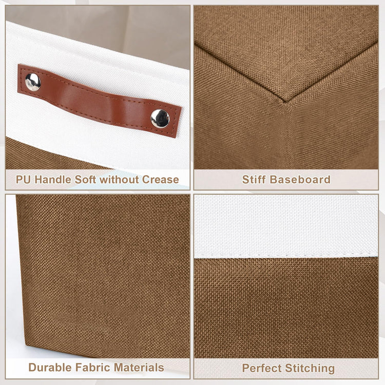 Large Fabric Storage Baskets (3 Count)