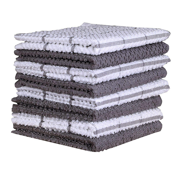 Cotton Kitchen Dish Cloths Set of 8 (8 Count)