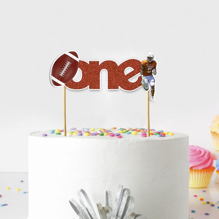 American Football One Cake Topper