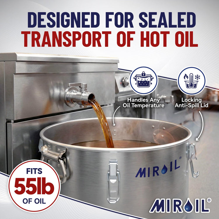 Oil Disposal Caddy with Caster Wheels