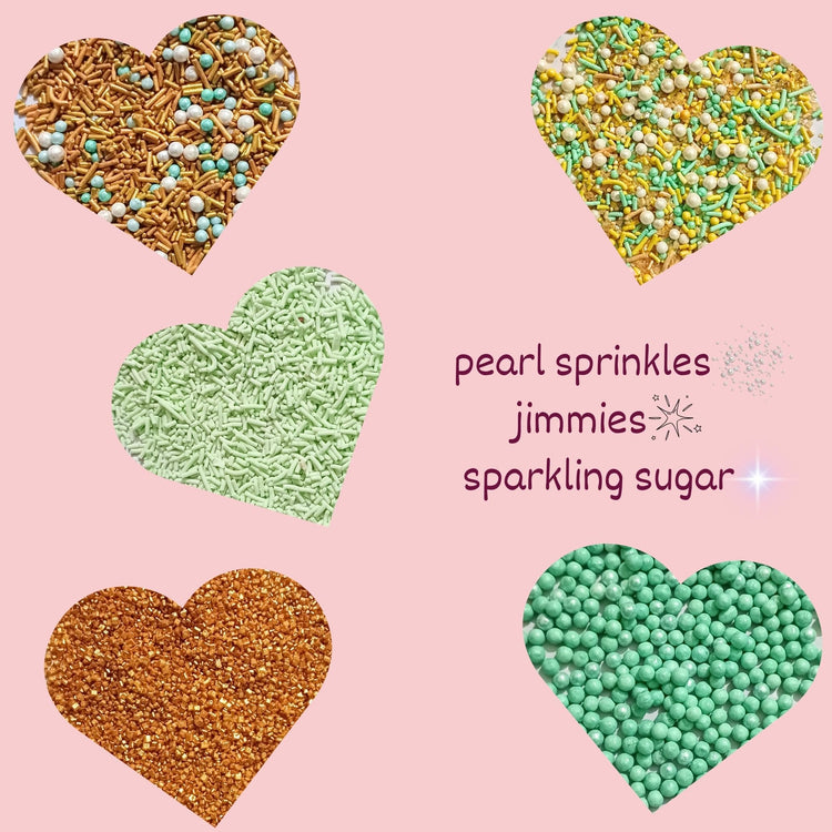 Edible Sprinkles Mix Pack of 5 (4.9384 Ounce)