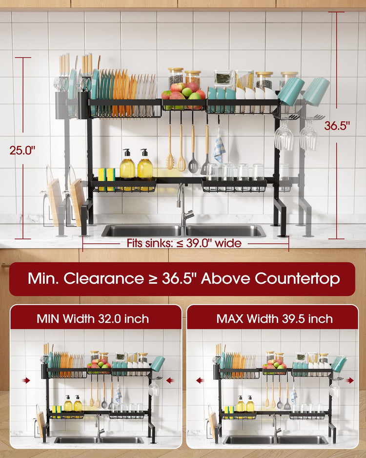 Over The Sink Dish Drying Rack