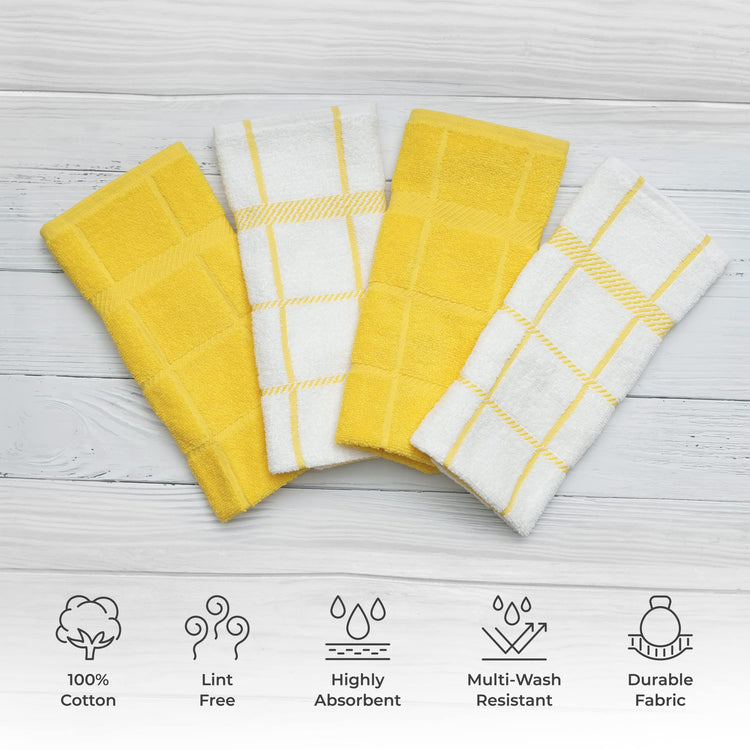 100% Cotton Terry Dish Towels (4 Count)