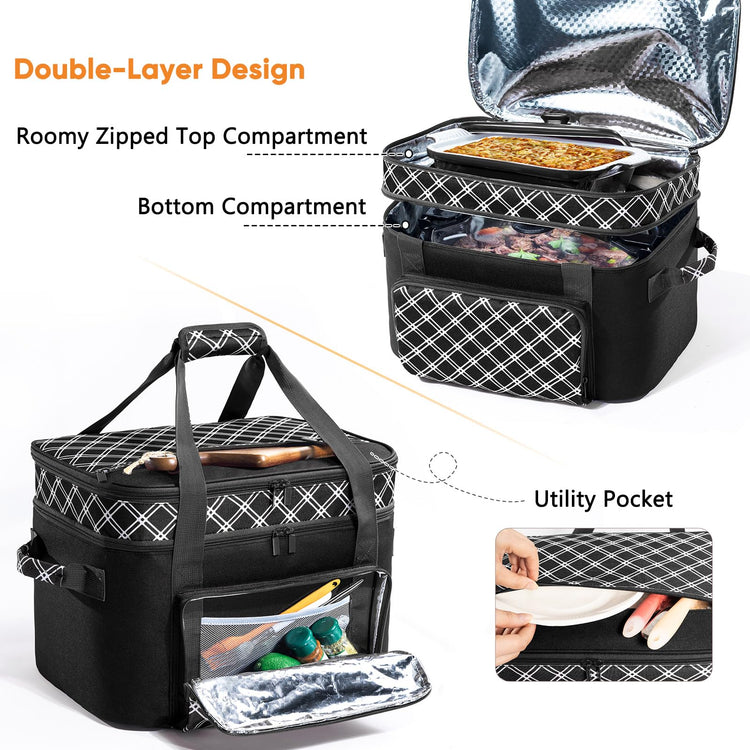 Double Layer Slow Cooker Carrier Bag