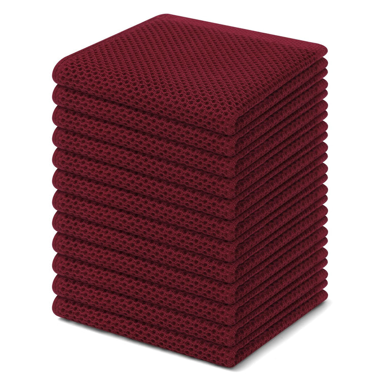 100% Cotton Waffle Weave Kitchen Dish Cloths 12 (12 Count)
