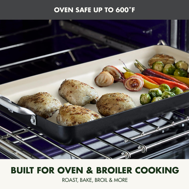 18" x 11" Double Burner Griddle Pan