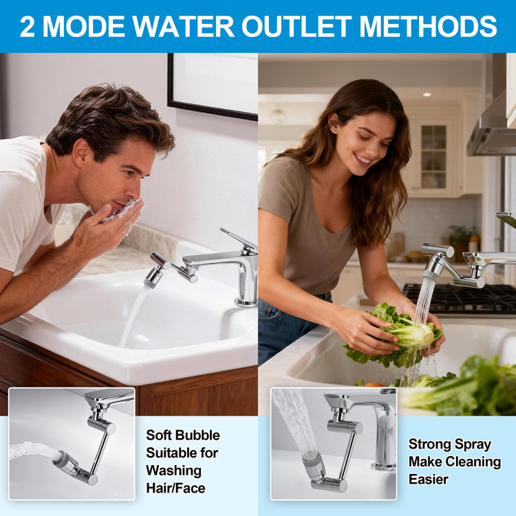 TIDYENDURE 1080° Rotating Faucet Extender