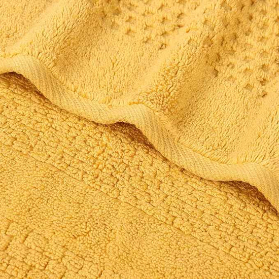 Superior Playa Zero Twist Cotton Medium Weight Towels, for Guest Bath, Bathroom, Shower, Spa, Plush, Quick Dry, Ultra-Soft Towels, Bath Essentials, Waffle Textured, Bath Towels, Set of 2, Gold