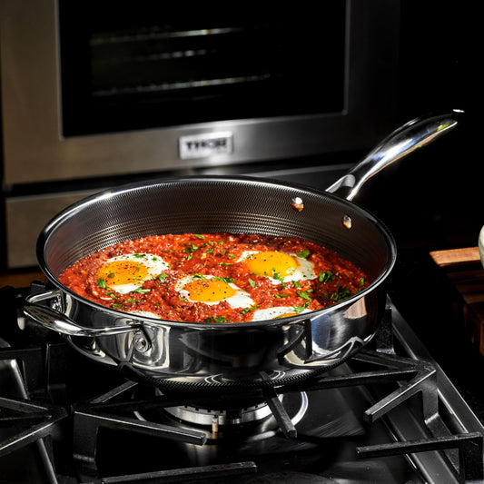 3.3 Qt Hybrid Nonstick Deep Sauté Frying Pan & Lid