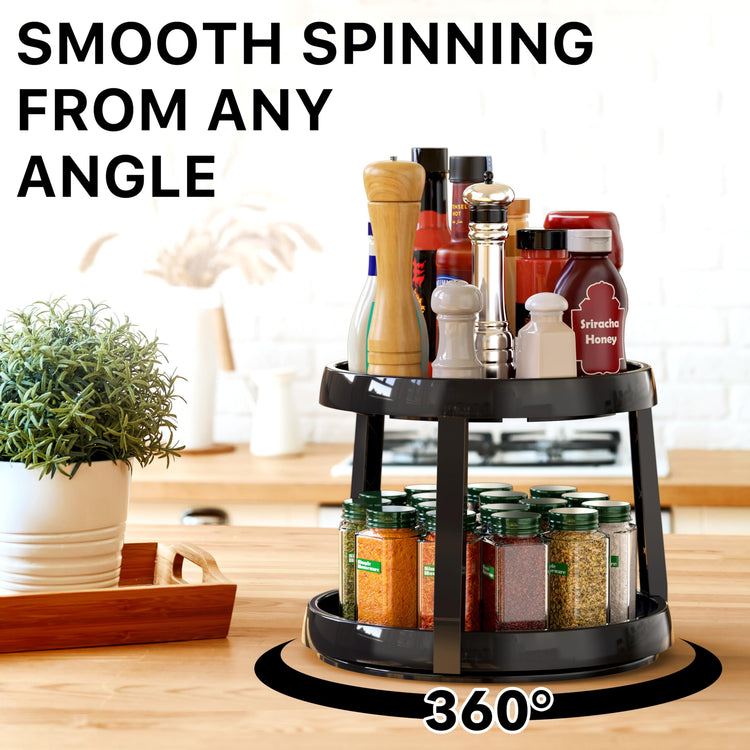 2 Tier Lazy Susan Spice Organizer