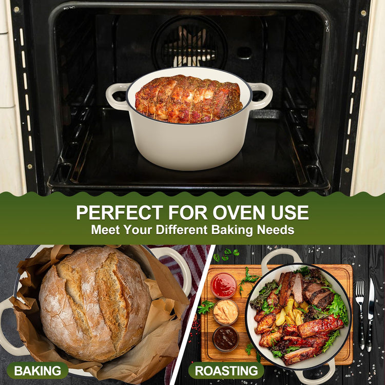 5QT Enameled Dutch Oven