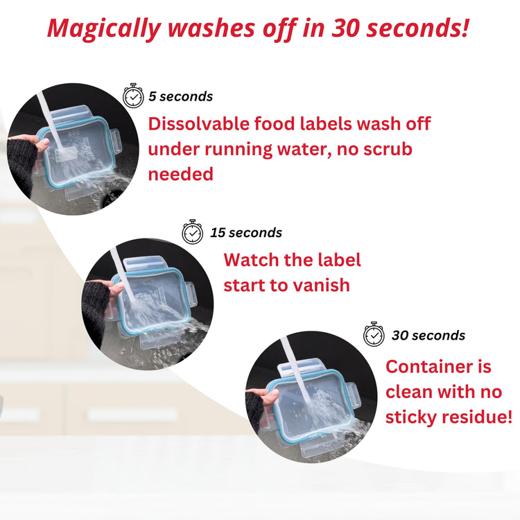 2x1 Dissolvable Food Labels