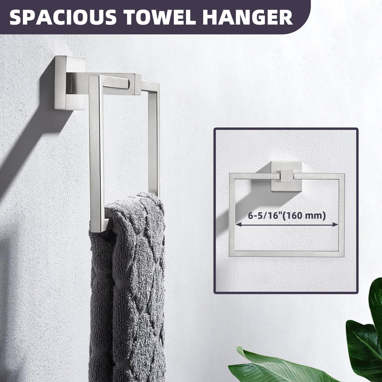 Square Towel Ring for Bathroom