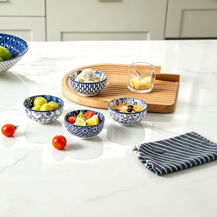 4 Oz Ceramic Mini Dipping Bowls Set of 6 (6 Count)