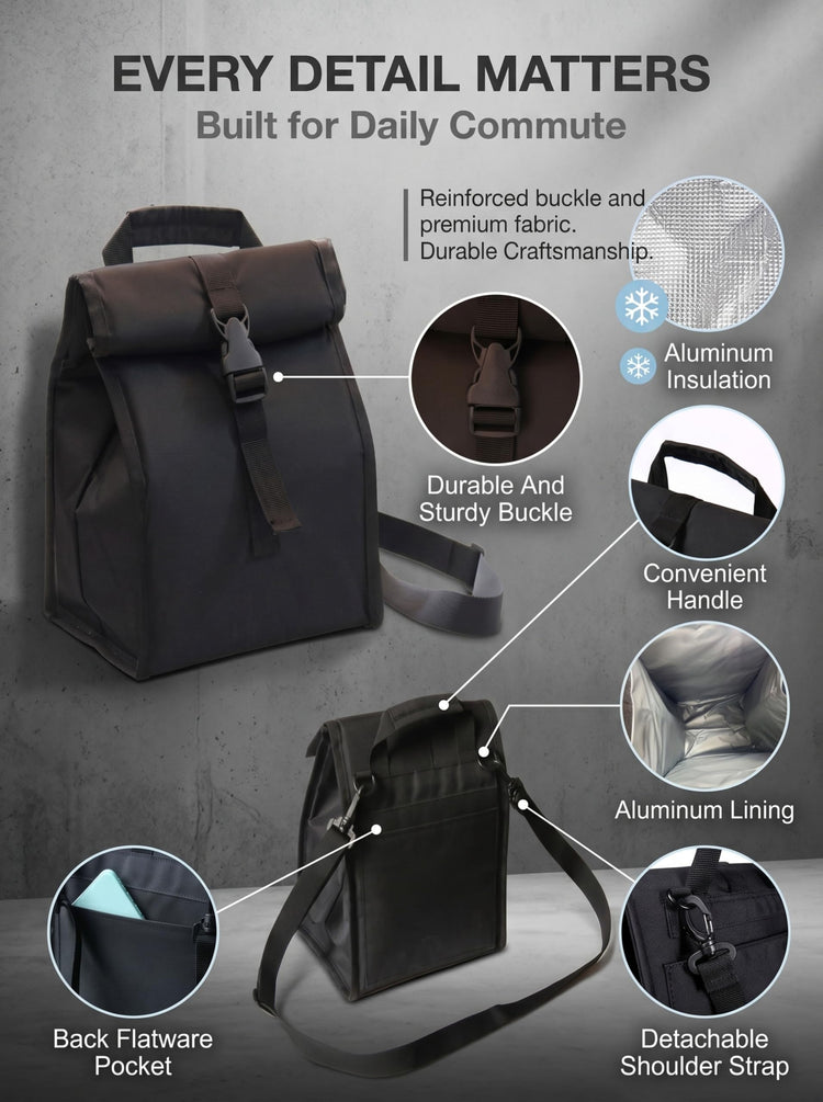 Insulated Foldable Lunch Bag