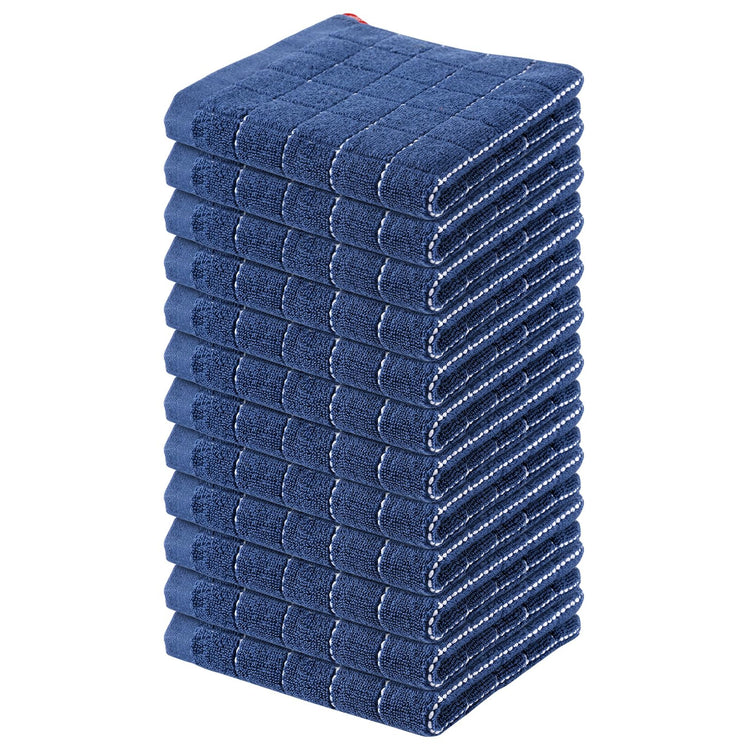 100% Cotton Terry Kitchen Dish Cloths (12 Count)