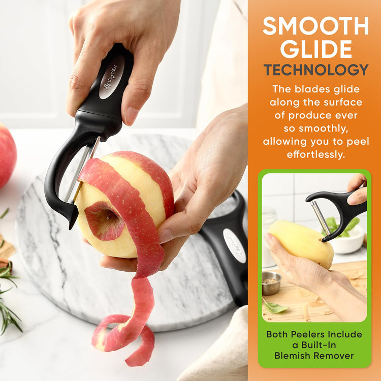 Swivel Vegetable Peeler & Y Potato Peeler w (2 Count)