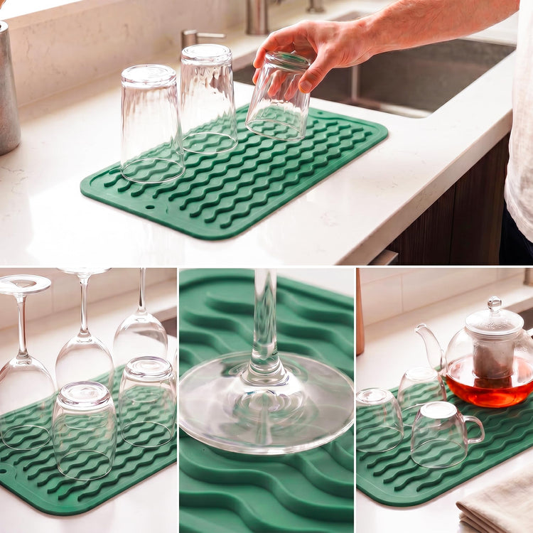 Silicone Dish Drying Mat for Multiple Usage