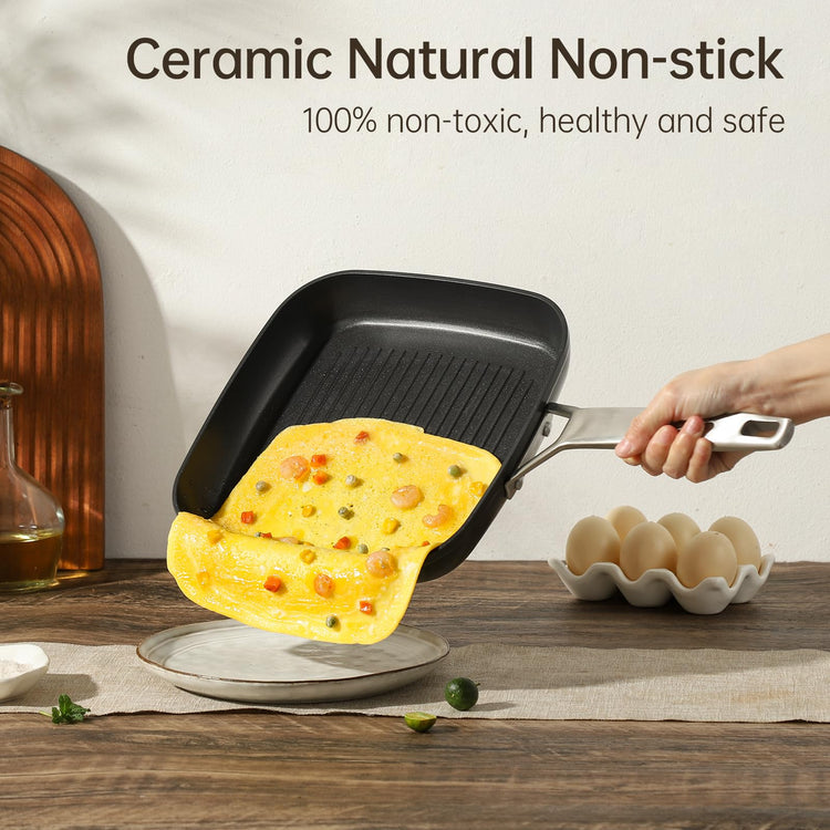 11 Inch Nonstick Square Grill Pan