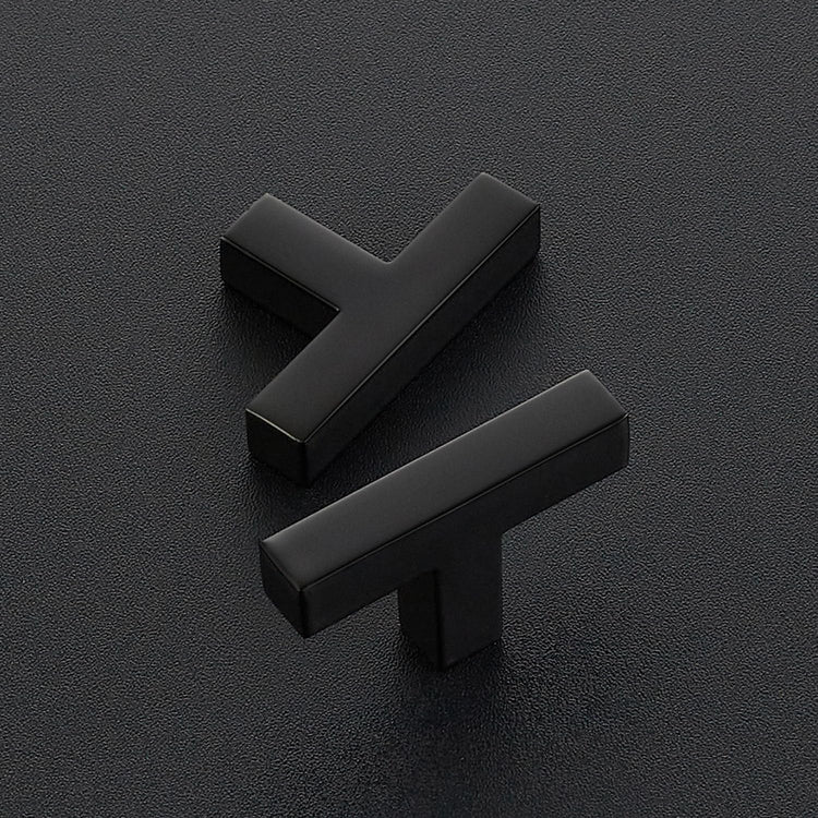 Ravinte 10 Pack Solid Square Bar Handles and Pulls - Black Matte Kitchen Cabinet Hardware