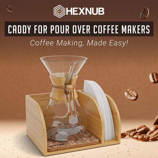 Pour Over Caddy for Chemex Bodum Cosori Coffee Makers Cork