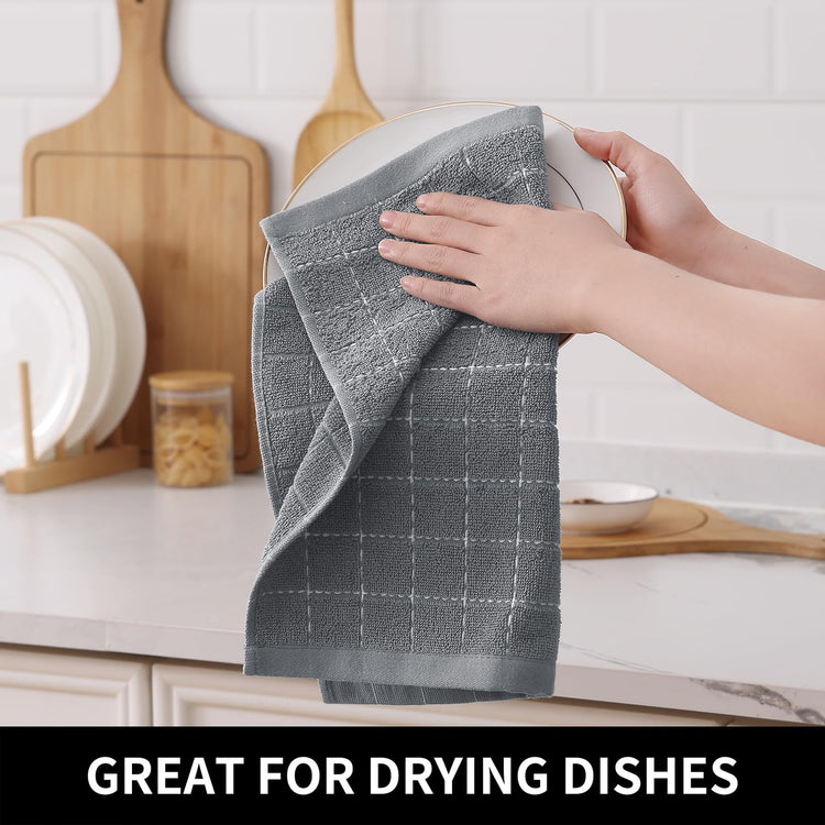 100% Cotton Terry Kitchen Towels (12 Count)