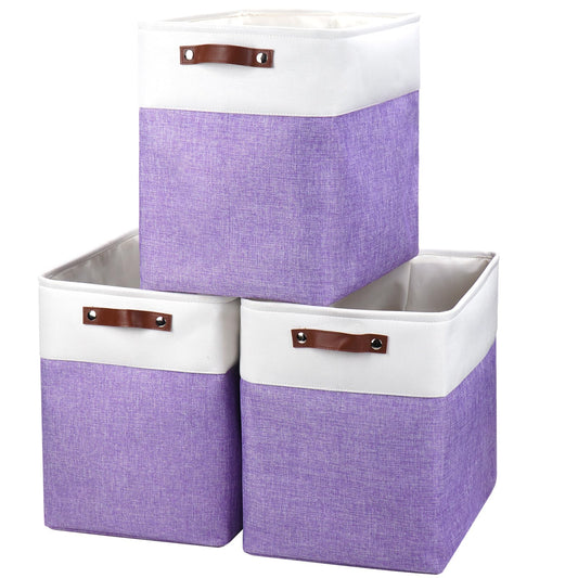 Large Fabric Storage Baskets (3 Count)