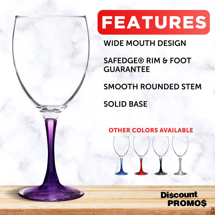 Nuance Wine Glasses by ARC 10.5 oz. Set of 10 (10 Count)