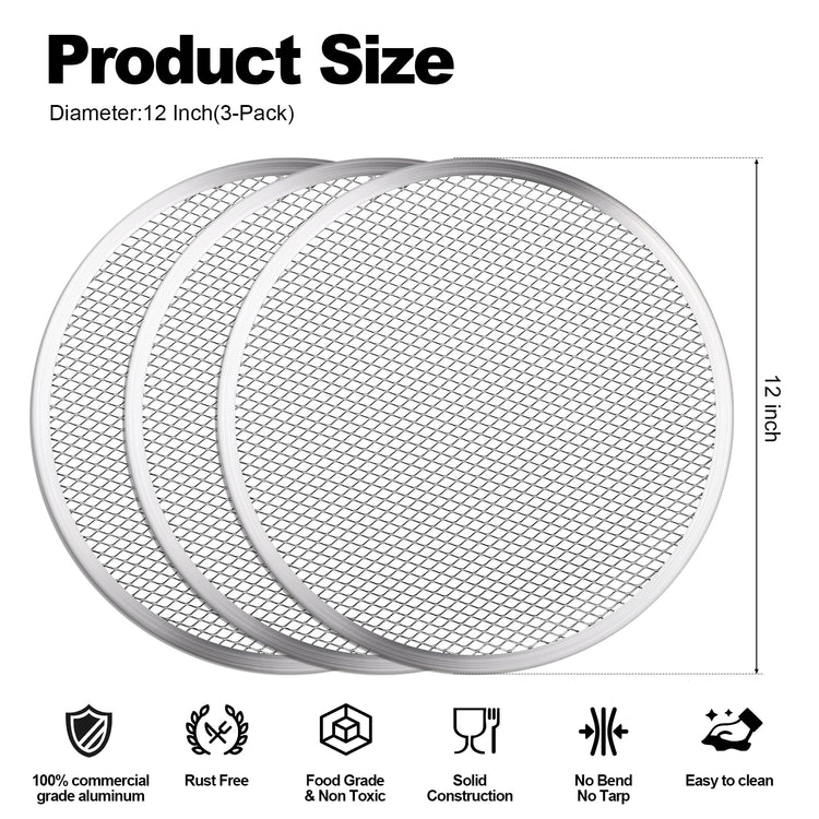 3 Pack Pizza Screen