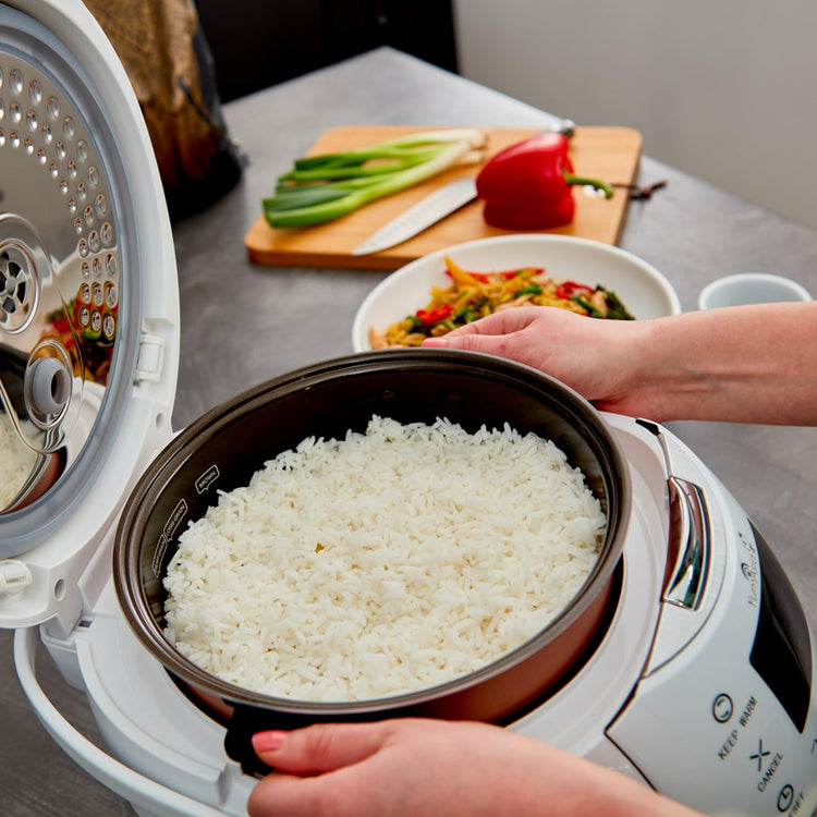 Sakura Rice Cooker with Ceramic Bowl and Advanced Fuzzy Logic