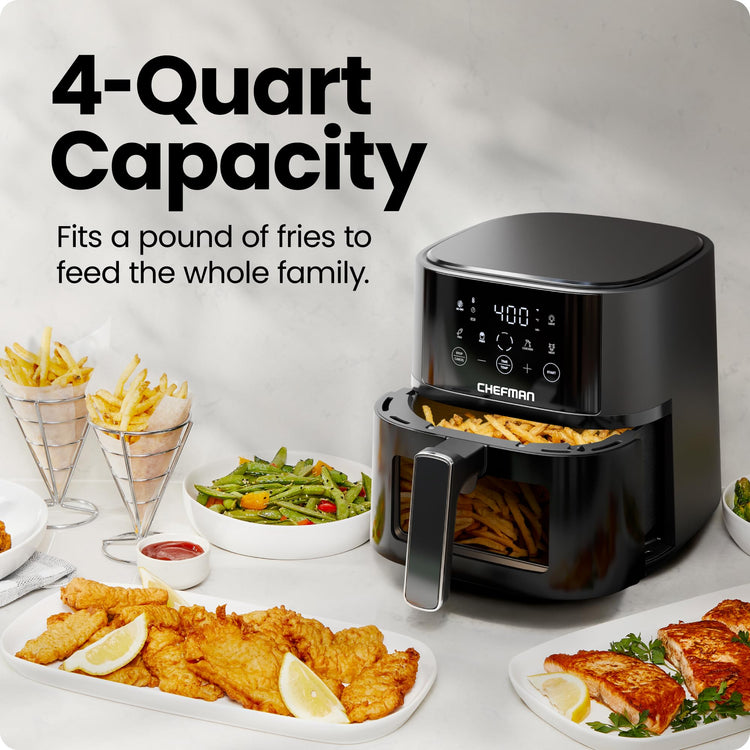 Air Fryer 4 QT Compact Airfryer for Quick & Easy Meals