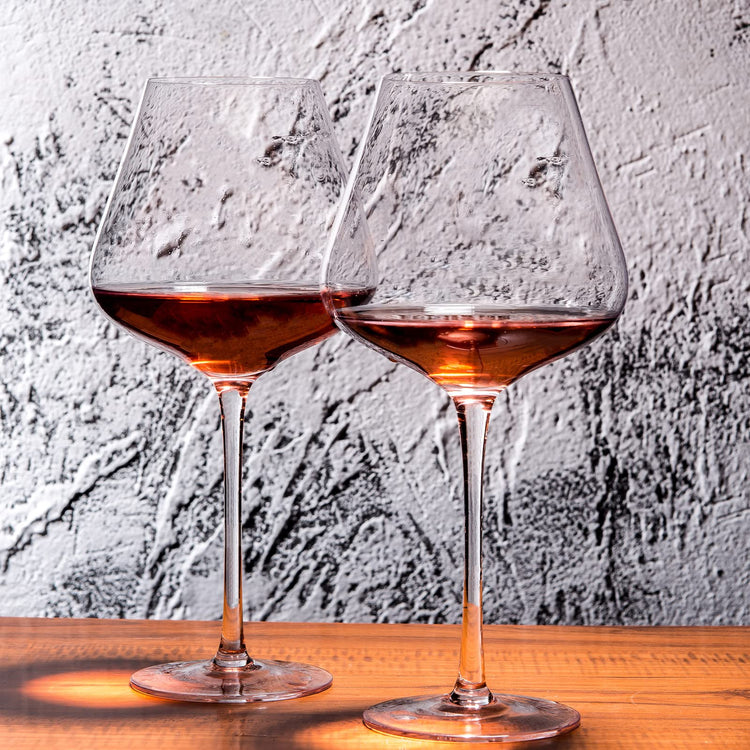 Hand Blown Red Wine Glasses Set of 4 (4 Count)
