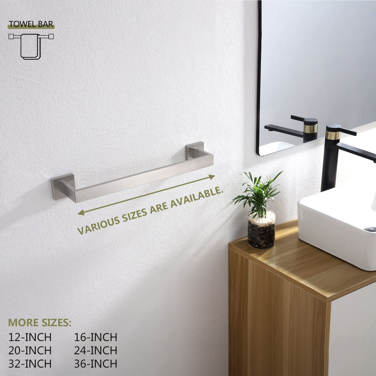 16 Inch Single Towel Bar