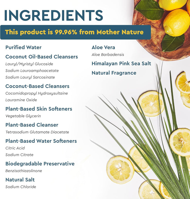 Puracy Natural Dish Soap Packs - Skin-Softening Plant-Based Dishwashing Soap, Non-Toxic Dish Soap, Organic Liquid Dishwashing Detergent Soap (Organic Lemongrass, 16 fl oz, 3 Pack)