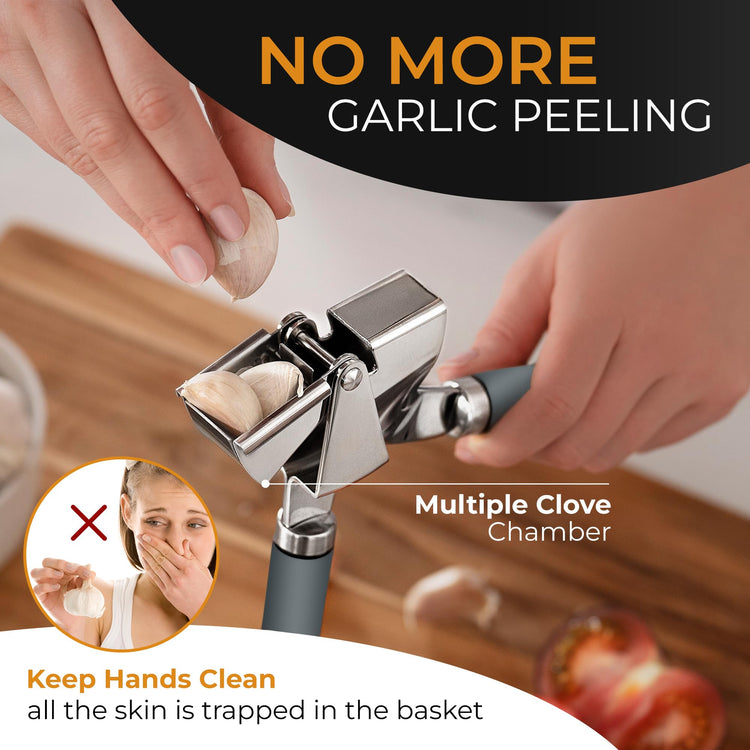 Garlic Press and Peeler Set