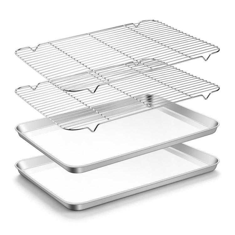 Stainless Steel Baking Sheet with Rack Set