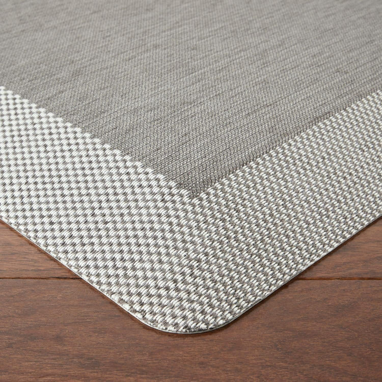 Martha Stewart Mira Modern Heathered Anti-Fatigue Air-Infused Kitchen Mat, Grey, 19.6"x32"