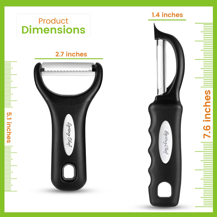 Swivel Potato Peeler & Julienne Vegetable Peeler w (2 Count)