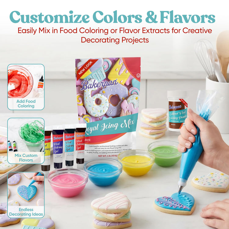 White Royal Icing Mix for Cookies (16 Ounce)