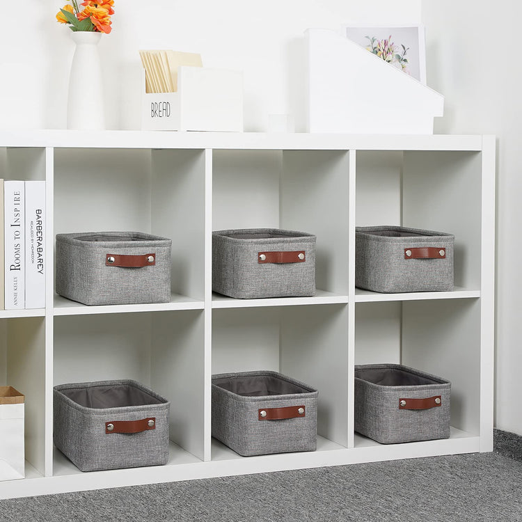 Small Storage Baskets 11.8"x7.9"x5.1" (6 Count)