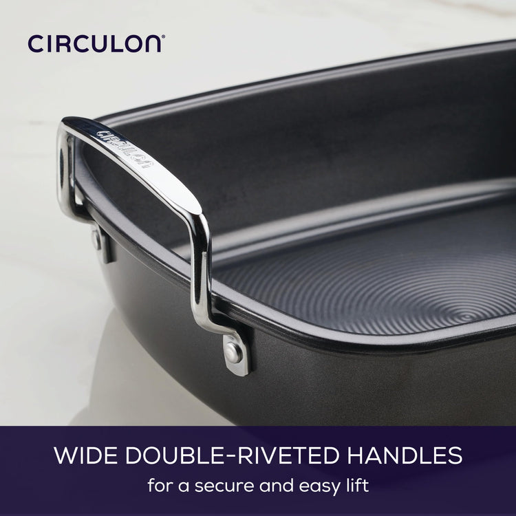 Ultra Lasting Nonstick Roasting Pan with Rack