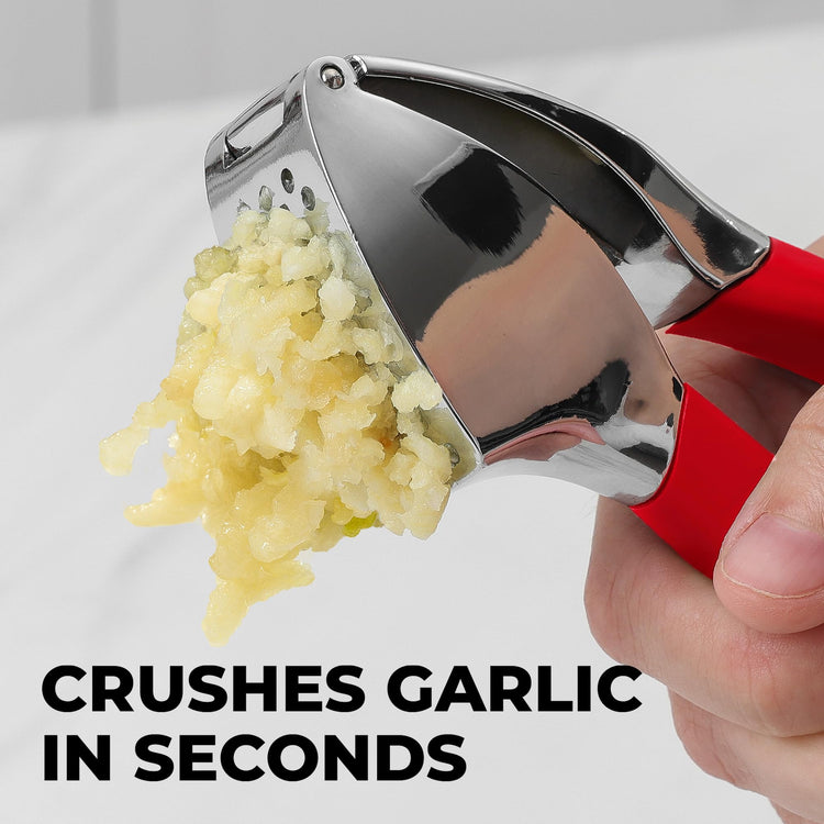 Metal Comfort Grip Garlic Press