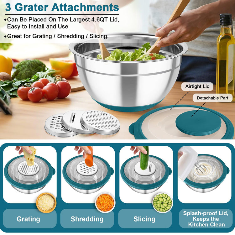 Mixing Bowls with Colander (4 Count)