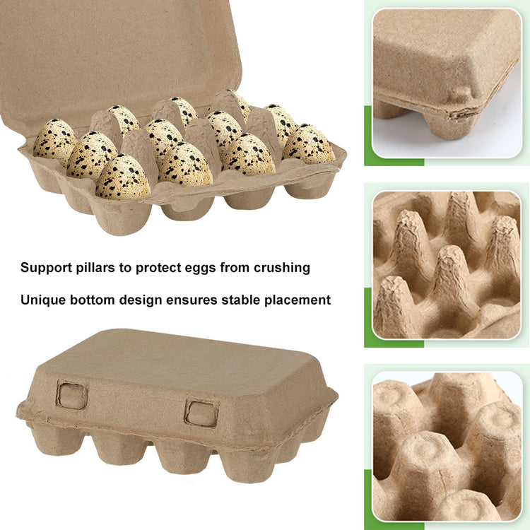 30 Pcs Quail Egg Cartons Paper Pulp Egg Basket (30 Count)