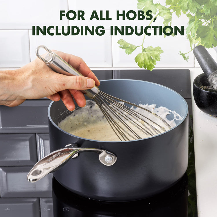 Valencia Pro 2 Piece Ceramic Saucepan Set